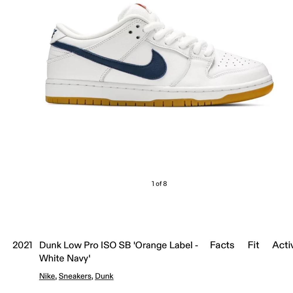 2021 Nike SB Dunk Low Pro Orange Label